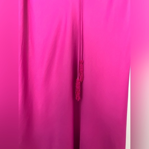 FARM RIO MIDI Skirt in Fuschia Beaded Tassels ECOVERO - Picture 4 of 9